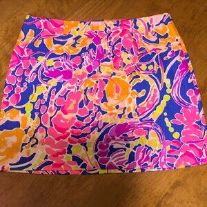 Lilly Pulitzer Marigold Skort Catch and Release Size 8 Pockets & Zipper!